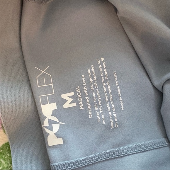 POPFLEX On the Run Ruffle Short Size Medium Blue Storm - Picture 5 of 5